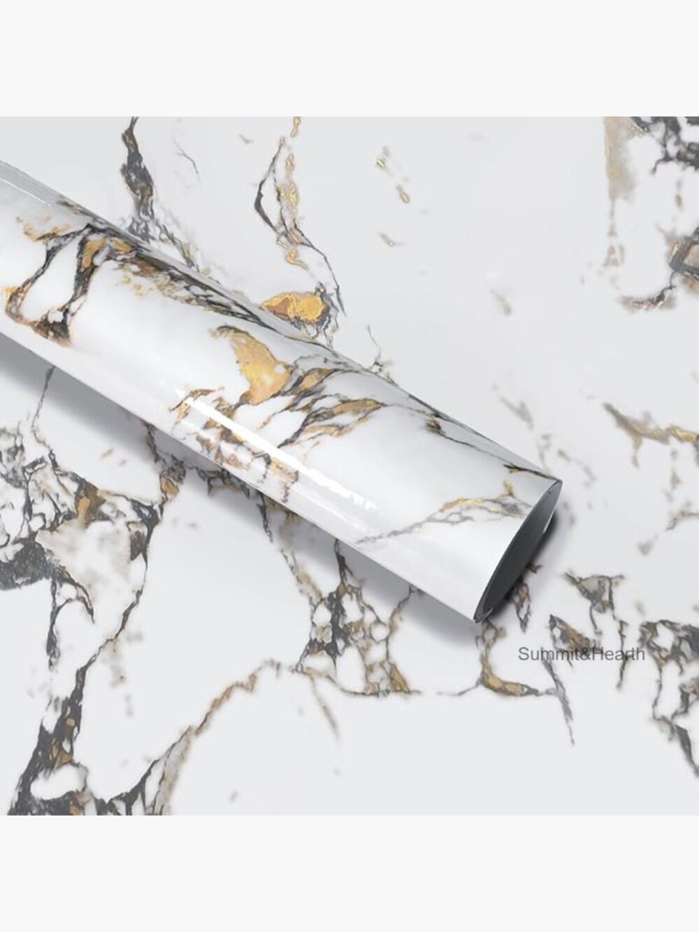 Self-Adhesive PVC Wallpaper Roll 40cm x 3m Waterproof Glossy Peel & Stick